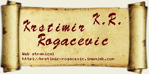 Krstimir Rogačević vizit kartica